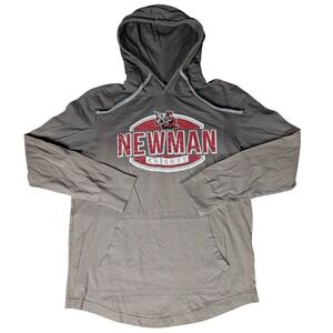 Newman Knights Hoodie Sweatshirt Pullover Gray Mens Size M Athletic Apparel